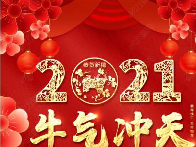 迎新年、贺新春，杨志刚总经理携全体员工向广大客户拜年！